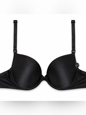 Black T-Shirt Bra - Women's Smooth Molded Cup Bra